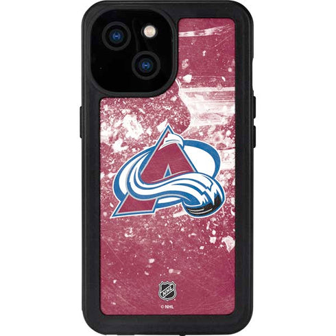 NHL Colorado Avalanche Frozen iPhone 15 Waterproof Case